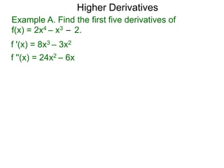 3.1 higher derivatives | PPTX