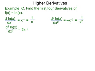 3.1 higher derivatives | PPTX