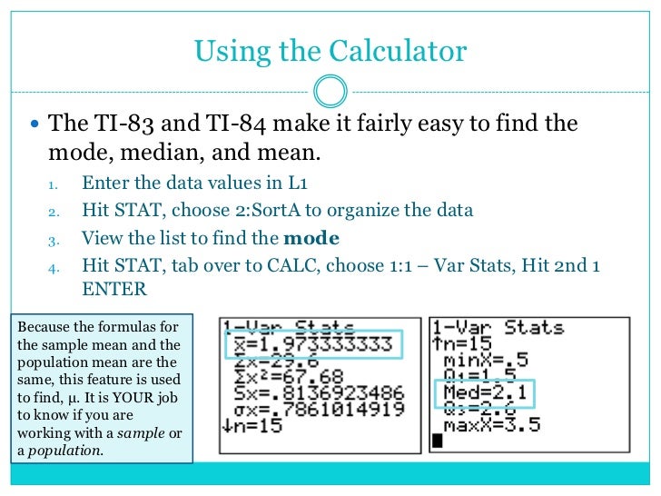 3.1 measures of central tendency