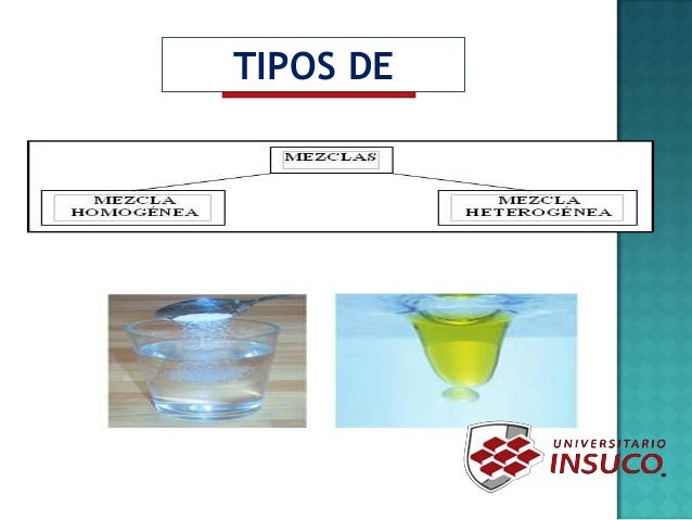 3.1 mezclas homogeneas y heterogeneas