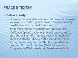 3-1prace-s-textem | PPTX