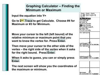 3 1 Quadratic Functions | PPT