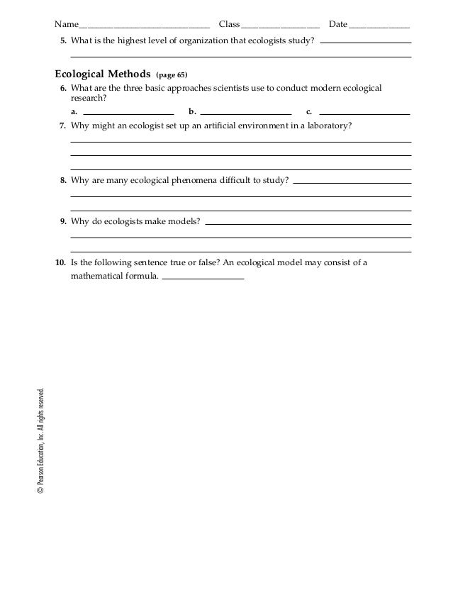 Why Might An Ecologist Set Up An Artificial Environment In A Laboratory 3 1 reading guide -what is ecology