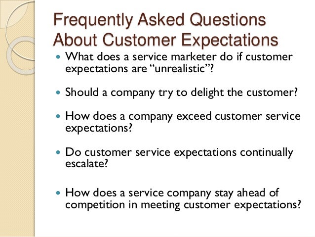 customer expectations and customer service essay customer expectations and customer service essay