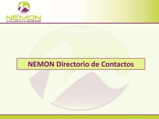 NEMON Directorio de Contactos 