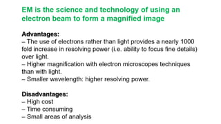 Scanning electron microscope (SEM), TEM | PDF