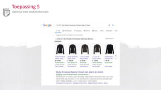 Toepassing 5
Optimaal inzet productinformatie
 