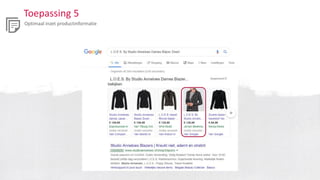 Toepassing 5
Optimaal inzet productinformatie
 