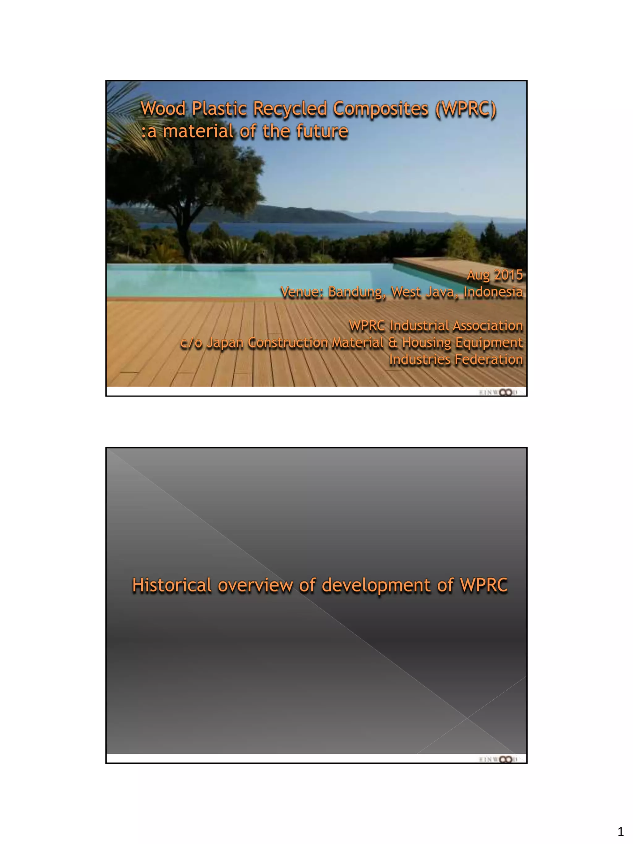 wood plastic recycled composite(wprc) | PDF