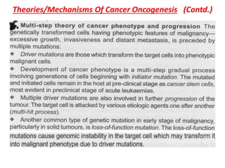 molecular pathogenesis of carcinogenesis | PPTX