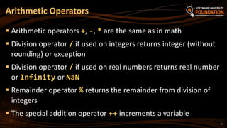 03. Operators Expressions and statements | PPTX