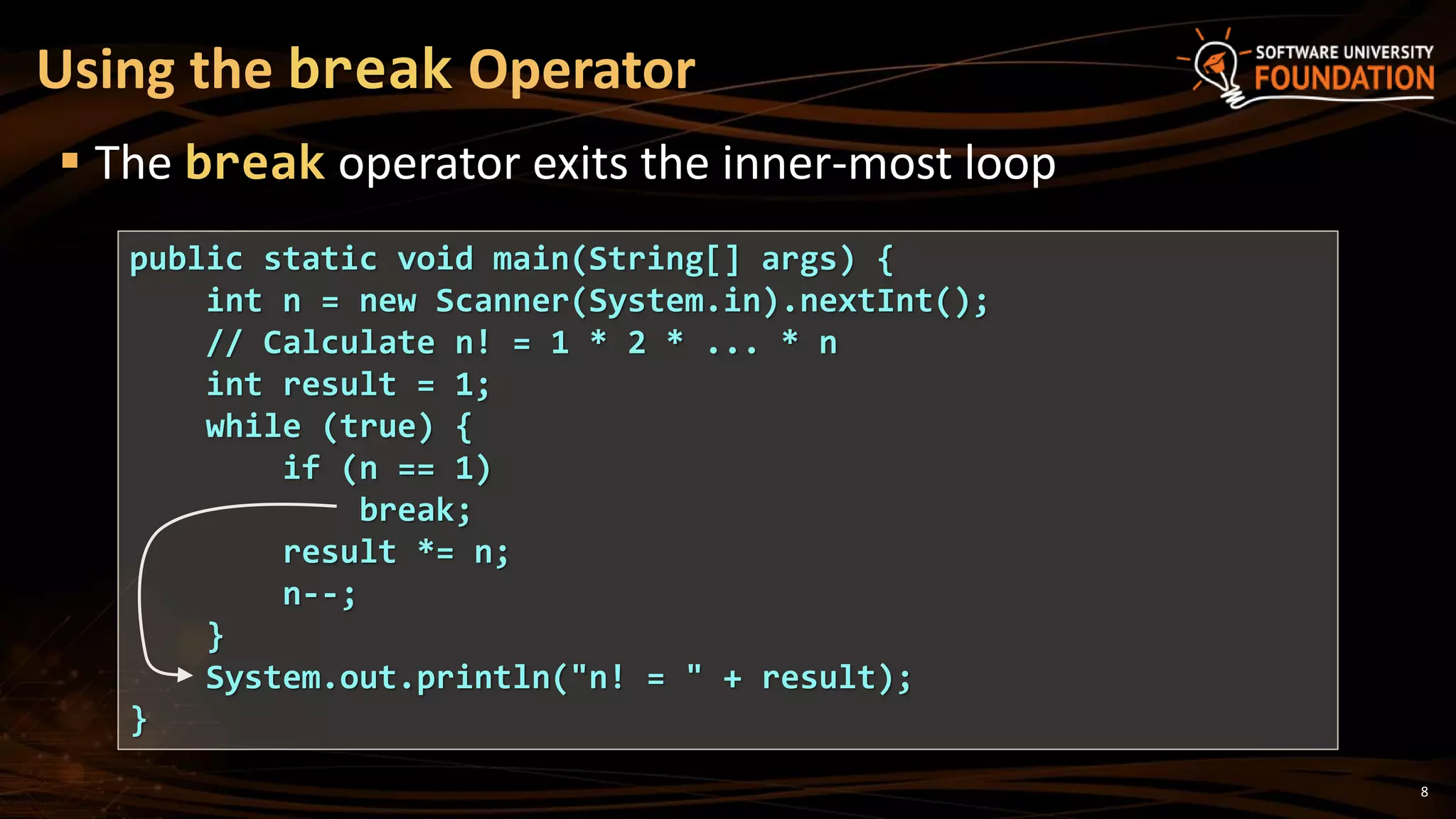 05. Java Loops Methods and Classes | PPT