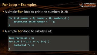 05. Java Loops Methods and Classes | PPT