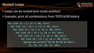 05. Java Loops Methods and Classes | PPT
