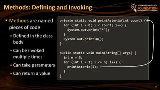 05. Java Loops Methods and Classes | PPT