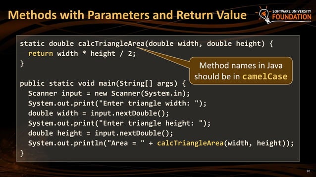 05. Java Loops Methods and Classes | PPT