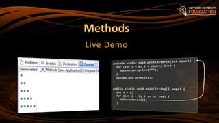Methods
Live Demo
 