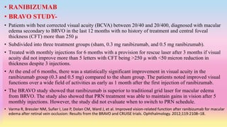 BRVO Etiopatho, Management with studies | PPTX