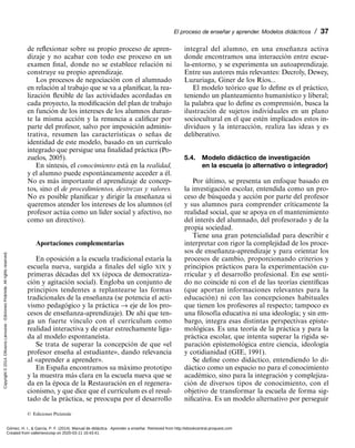 Proceso de enseñar y aprender modelos didacticos | PDF