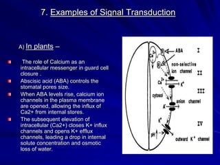 Signal transduction process | PPT | Biological Sciences | Science