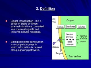 Signal transduction process | PPT