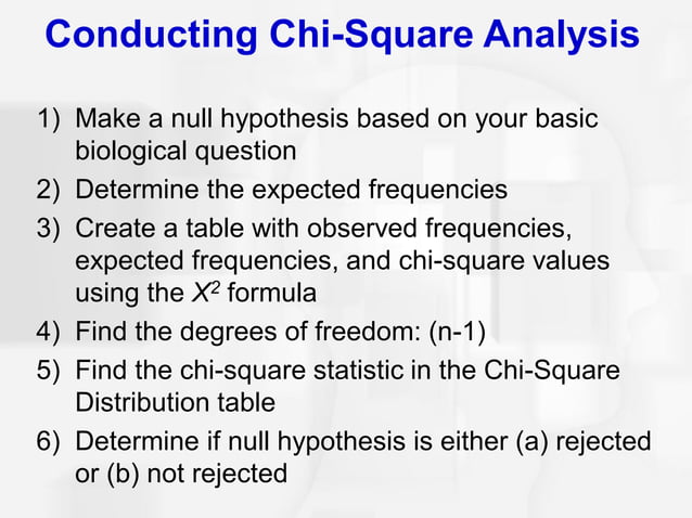 chi square statistics | PPT
