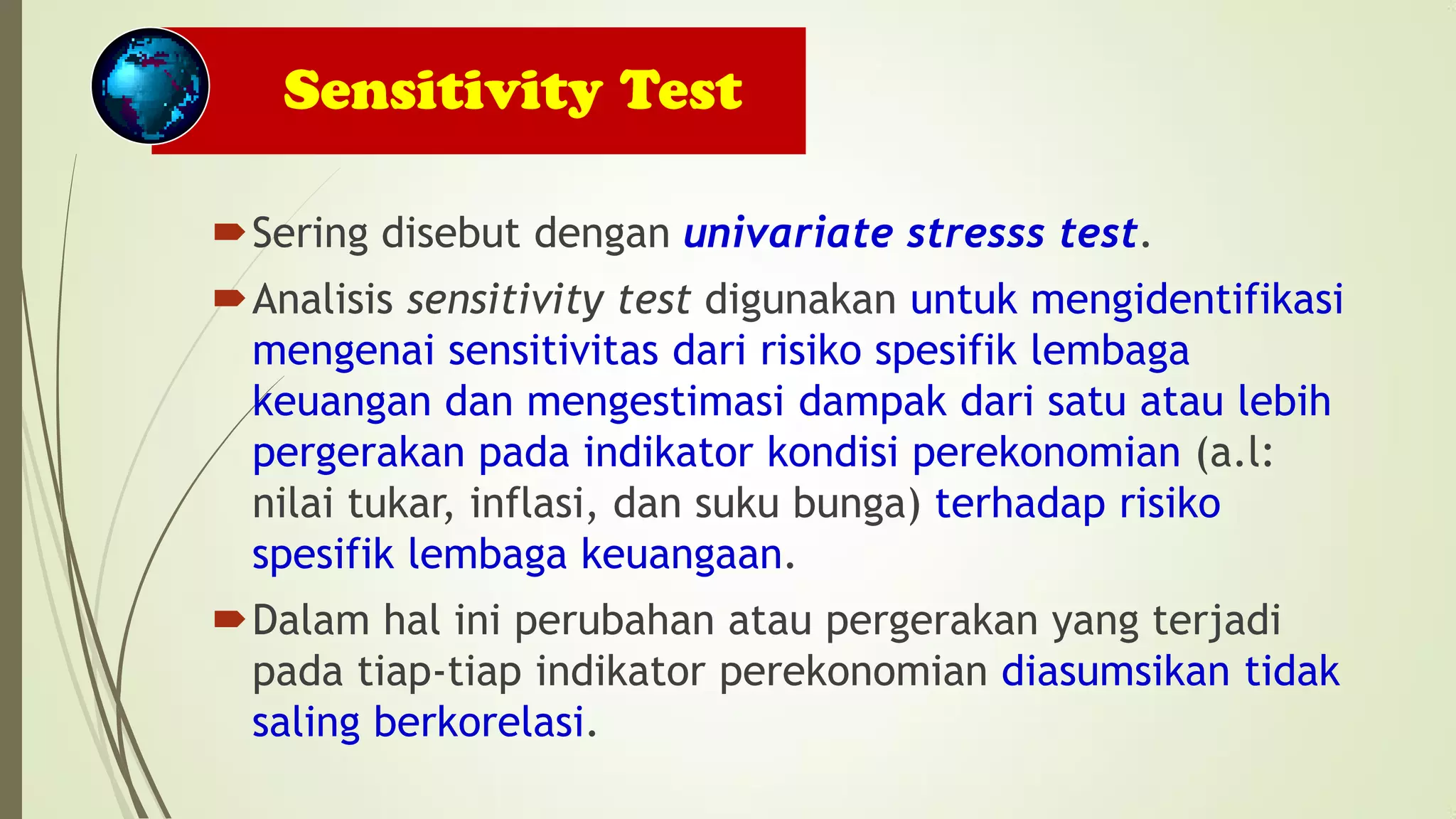 Sensitivitas vs Analisis Skenario_ Materi Training Stress Testing | PDF