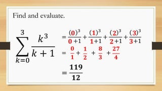 Summation Notation | PDF