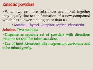 powders & granules | PPTX