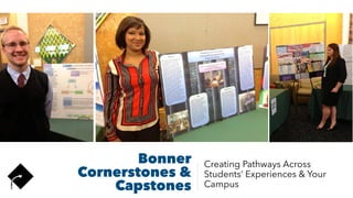 Bonner
Cornerstones &
Capstones
Creating Pathways Across
Students’ Experiences & Your
Campus
 