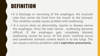 DISORDERS OF ESOPHAGUS | PPTX