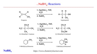 …NaBH4:Reactions
https://www.chemistrylearner.comNaBH4
 