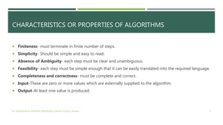 Algorithms, flow charts and pseudocodes | PPTX