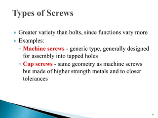 Mechanical Assembly and Types | PPTX