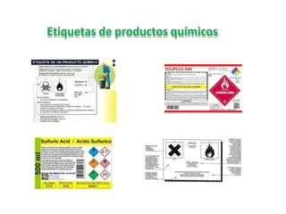 Etiquetas de productos químicos
 