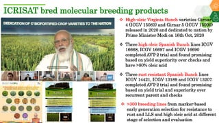 Research Program Genetic Gains (RPGG) Review Meeting 2021: Groundnut genomic tools and integration in breeding By Manish K. Pandey