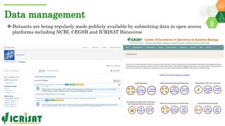 Research Program Genetic Gains (RPGG) Review Meeting 2021: Groundnut genomic tools and integration in breeding By Manish K. Pandey