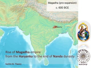Rise of Magadha empire
from the Haryanka to the end of Nanda dynasty
Sachin Kr. Tiwary
 