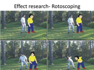 Effect research- Rotoscoping
 