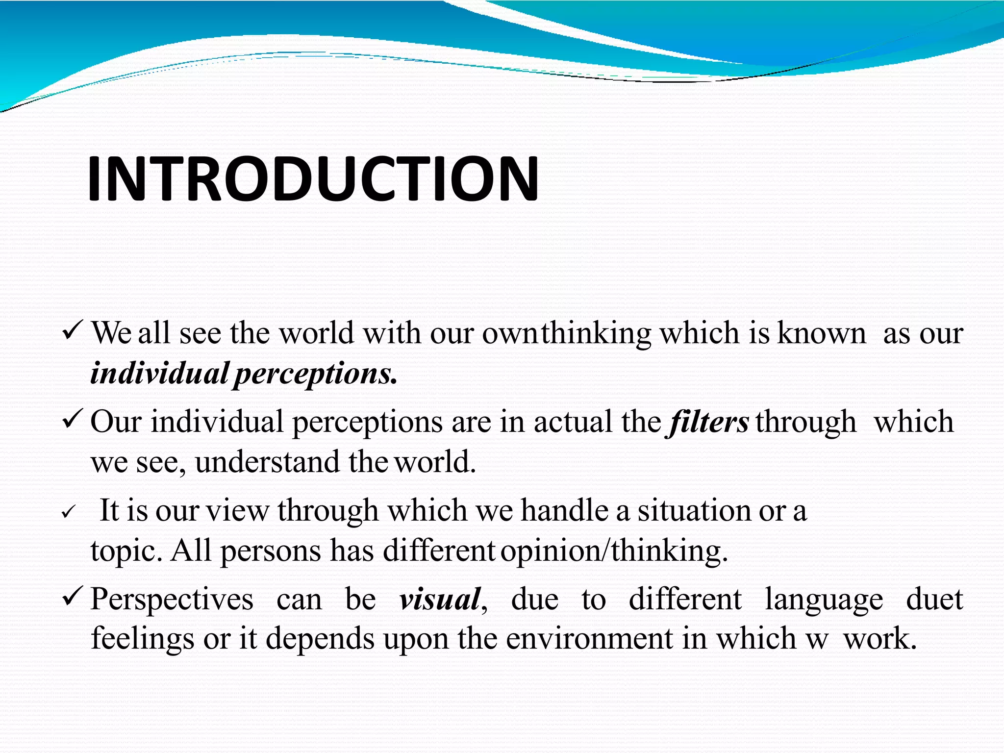 Perspectives In Communication