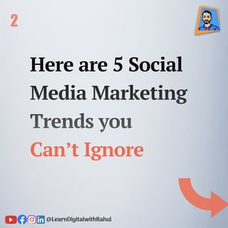 Top 5 Social Media Marketing Trends You Can't Ignore | PDF
