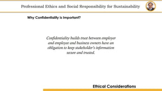 Amity School of Business
Professional Ethics
and
Social Responsibility for Sustainability
Professional Ethics and Social Responsibility for Sustainability