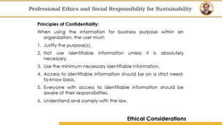 Amity School of Business
Professional Ethics
and
Social Responsibility for Sustainability
Professional Ethics and Social Responsibility for Sustainability