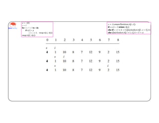 Quick Select (Decrease and Conquer) | PDF