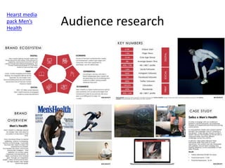 Audience research
Hearst media
pack Men’s
Health
 