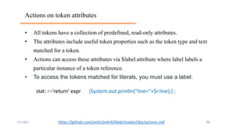 Token Attributes Objk 3. Lexical analysis | PPTX