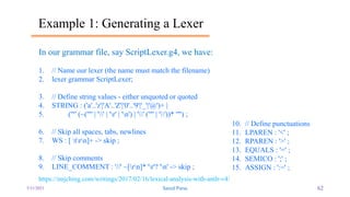 3. Lexical analysis | PPTX