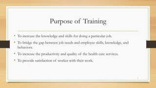 Training Use Purpose Training | PPTX