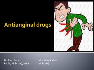Antianginal Agents and Hypotensive Agents - ppt download