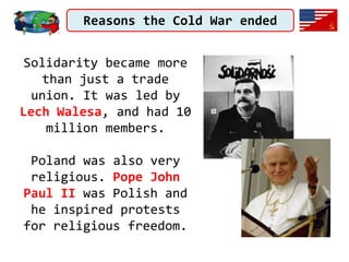 Reasons the Cold War ended - failure of communism in Eastern Europe | PPTX